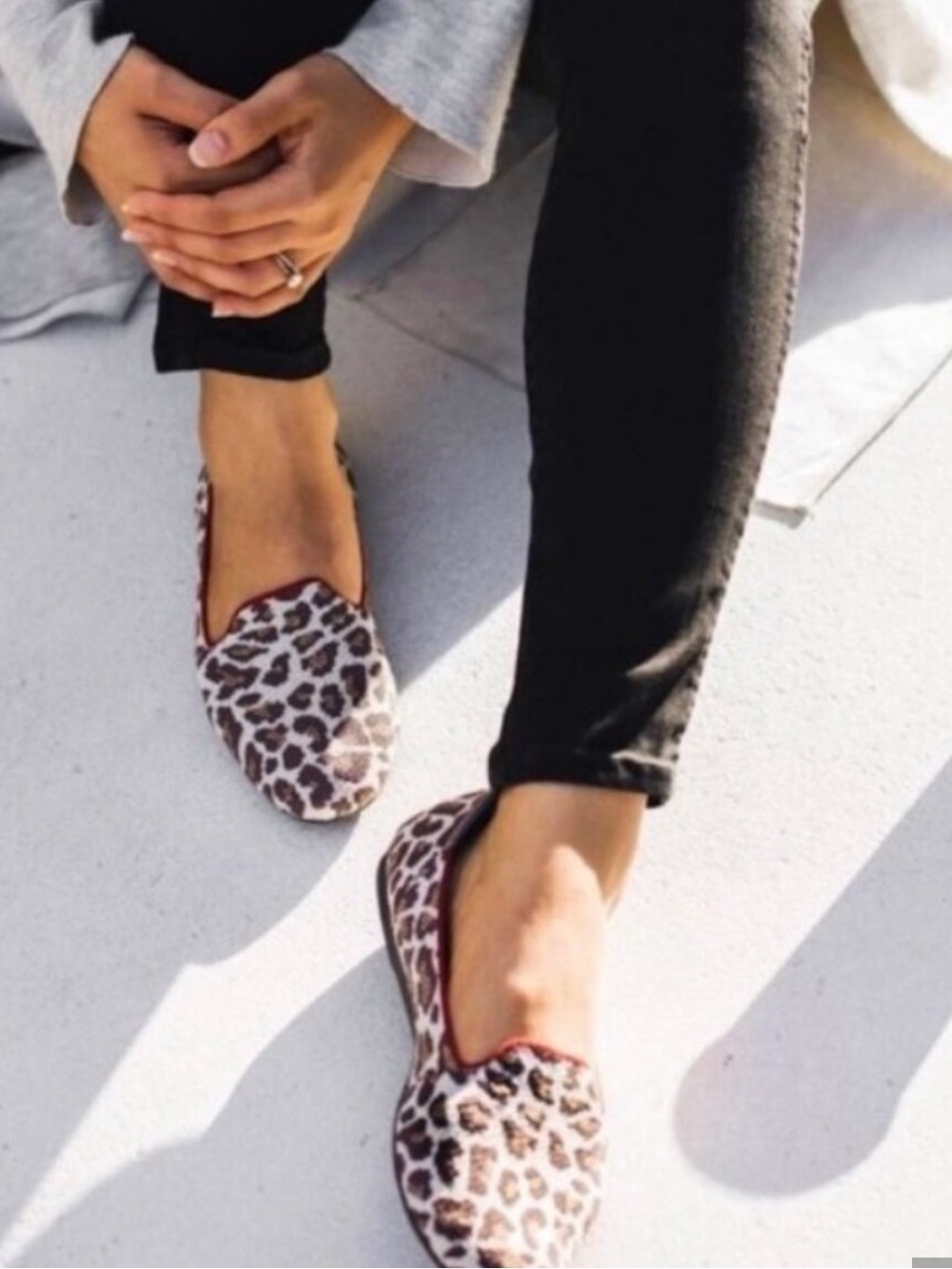 Rothy’s Women’s Mocha Spot Leopard Slip-On Loafer Flats - SZ 9